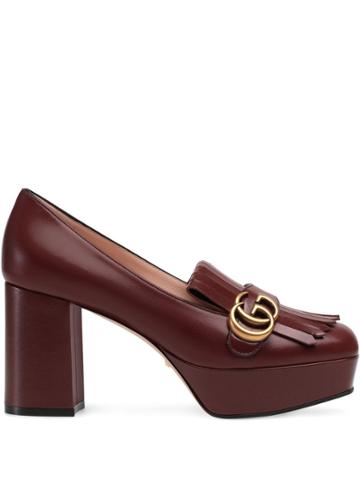 Gucci Decollete In Pelle Loafers - Red
