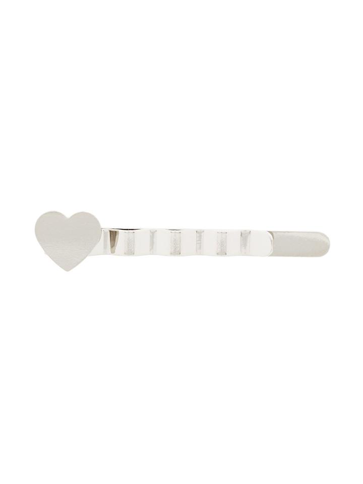 Fefè Heart Clip Tie - Metallic