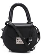 Salar Mini Studded Round Tote, Women's, Black