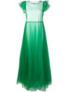 P.a.r.o.s.h. Tulle Evening Dress - Green