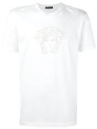 Versace Medusa Studded T-shirt, Men's, Size: Large, White, Cotton