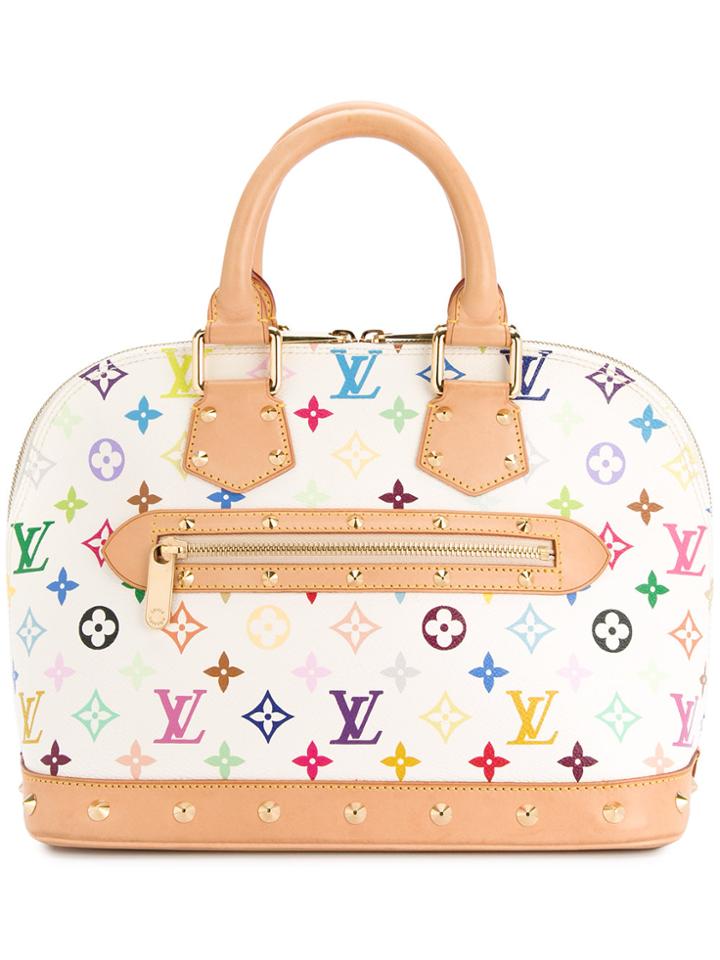 Louis Vuitton Vintage Alma Tote Bag - White
