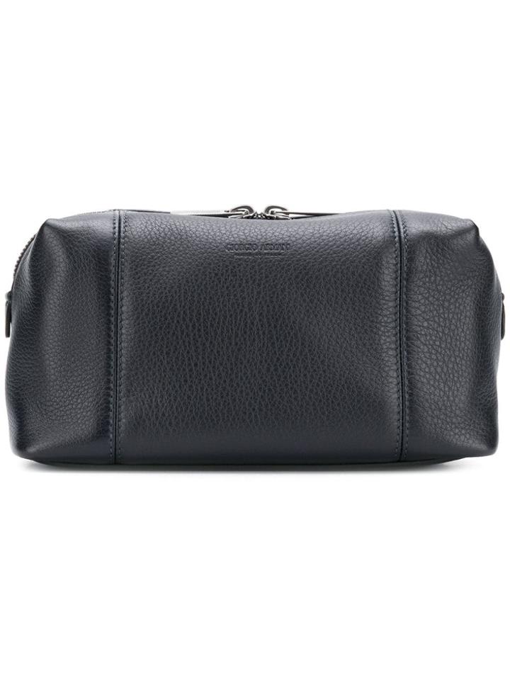Giorgio Armani Pebbled Cosmetics Case - Blue