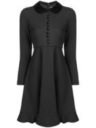 Emporio Armani Buttoned Mini Dress - Black