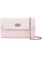 Alexander Mcqueen Box Continental Wallet-on-a-chain - Pink & Purple