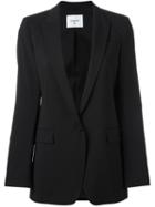 Dondup One Button Blazer, Women's, Size: 44, Black, Wool/acetate/polyester
