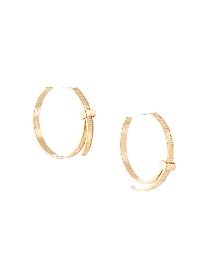 Ambush Cable-tie Hoop Earrings - Gold