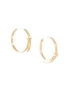 Ambush Cable-tie Hoop Earrings - Gold