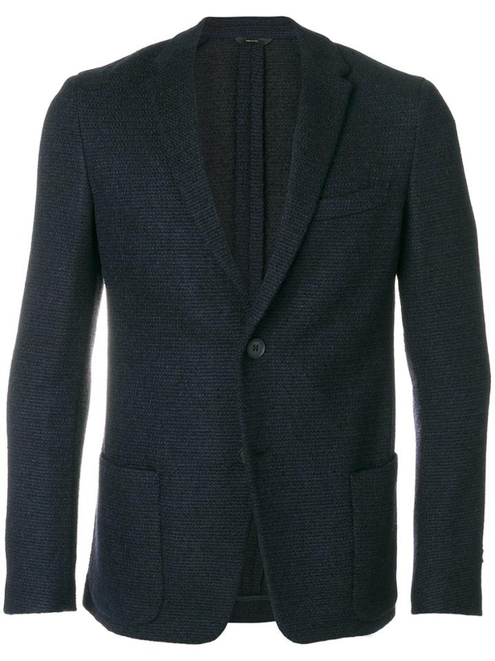 Fendi Single Breasted Blazer - Blue