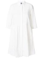 Twin-set Cut Out Detail Shirt Dress - White