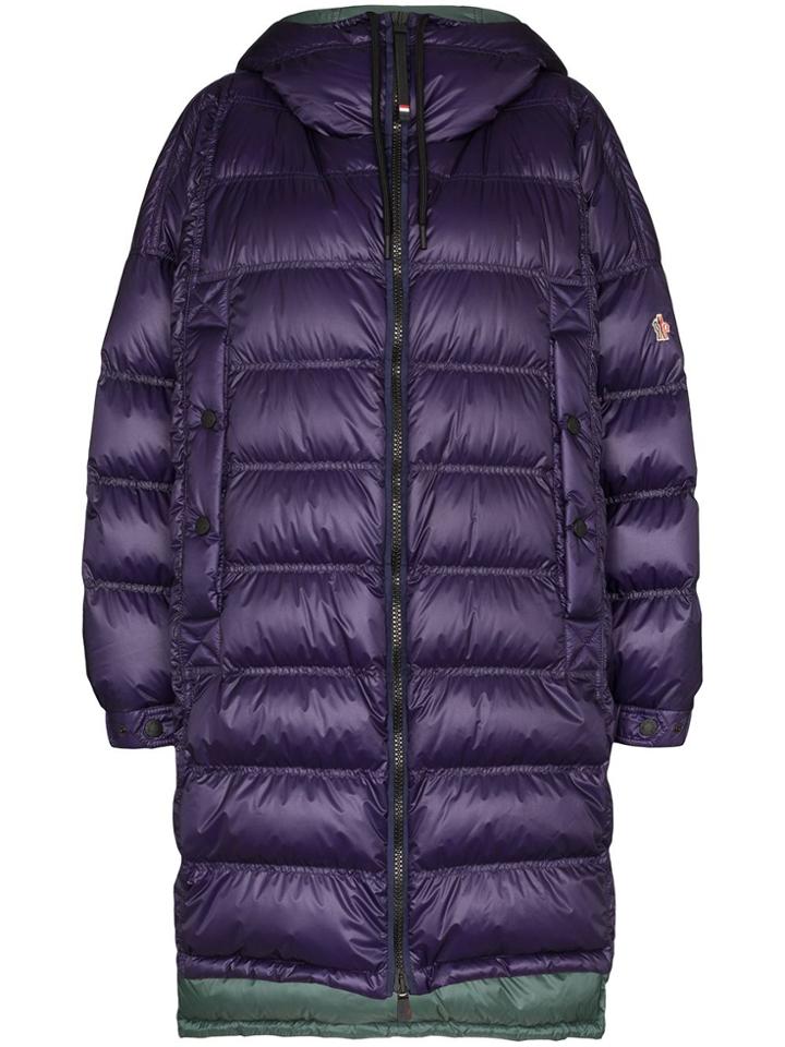 Moncler Haefeli Midi Padded Coat - Purple