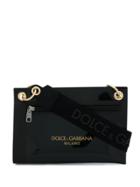 Dolce & Gabbana Logo Strap Mini Bag - Black