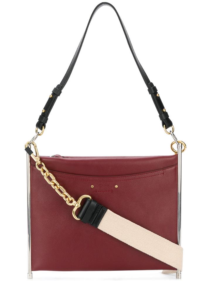 Chloé Roy Medium Clutch - Red