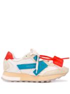 Off-white Suede Detailed Runner Sneakers