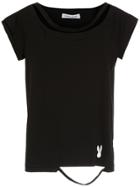 Gloria Coelho Distressed T-shirt - Black