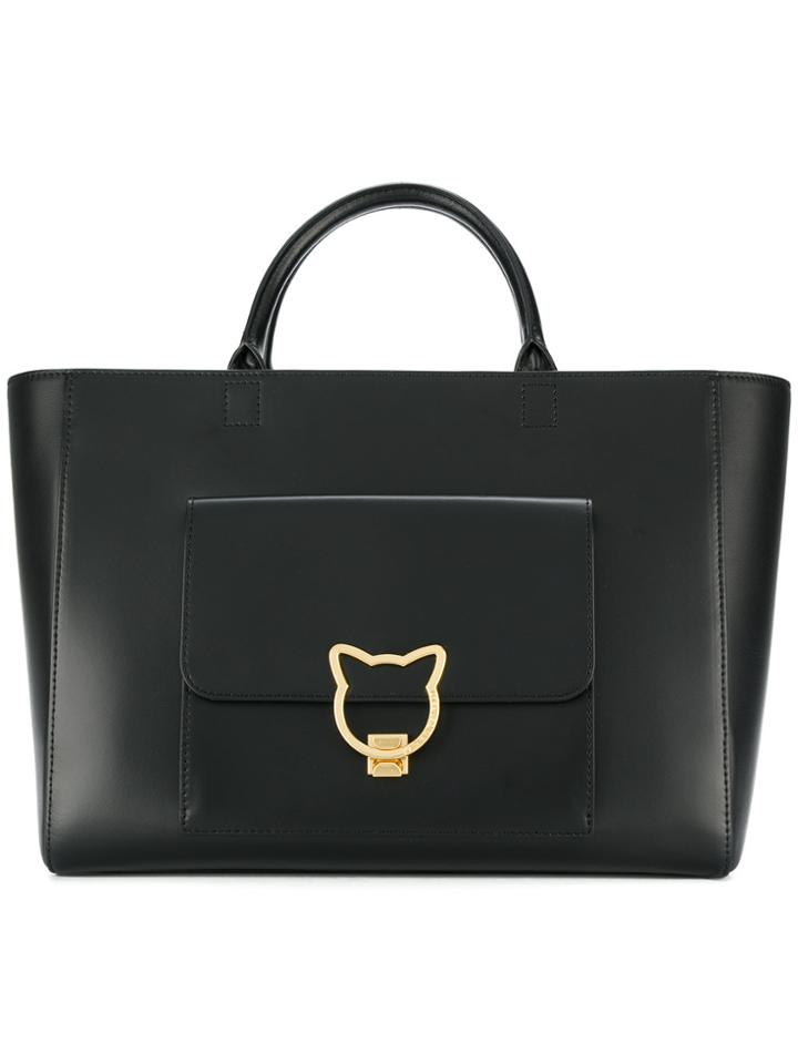 Karl Lagerfeld Kat Lock Shopper Tote - Black