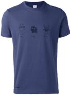 Aspesi '3 Mostri' T-shirt, Men's, Size: Xxl, Blue, Cotton