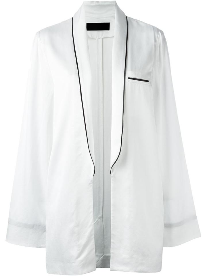 Haider Ackermann Contrast Lapel Trim Oversized Jacket