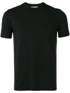Cruciani - Round Neck T-shirt - Men - Cotton/spandex/elastane - 46, Black, Cotton/spandex/elastane