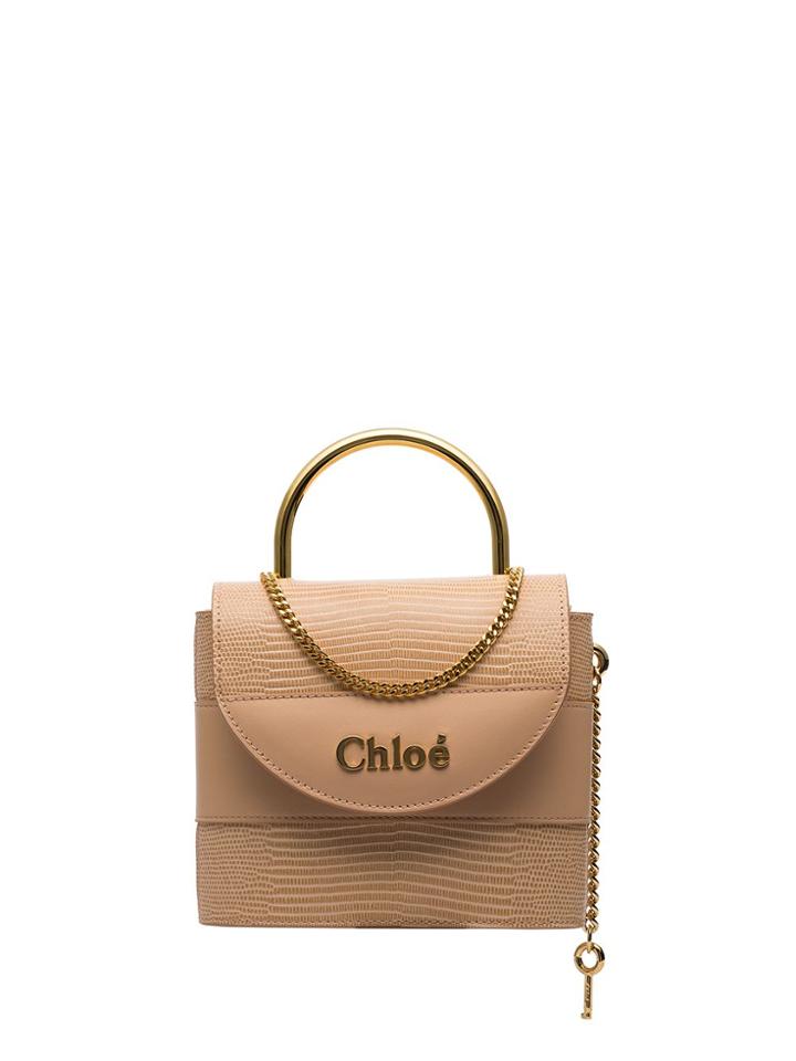 Chloé Delicate Pink Abylock Metal Handle Tote