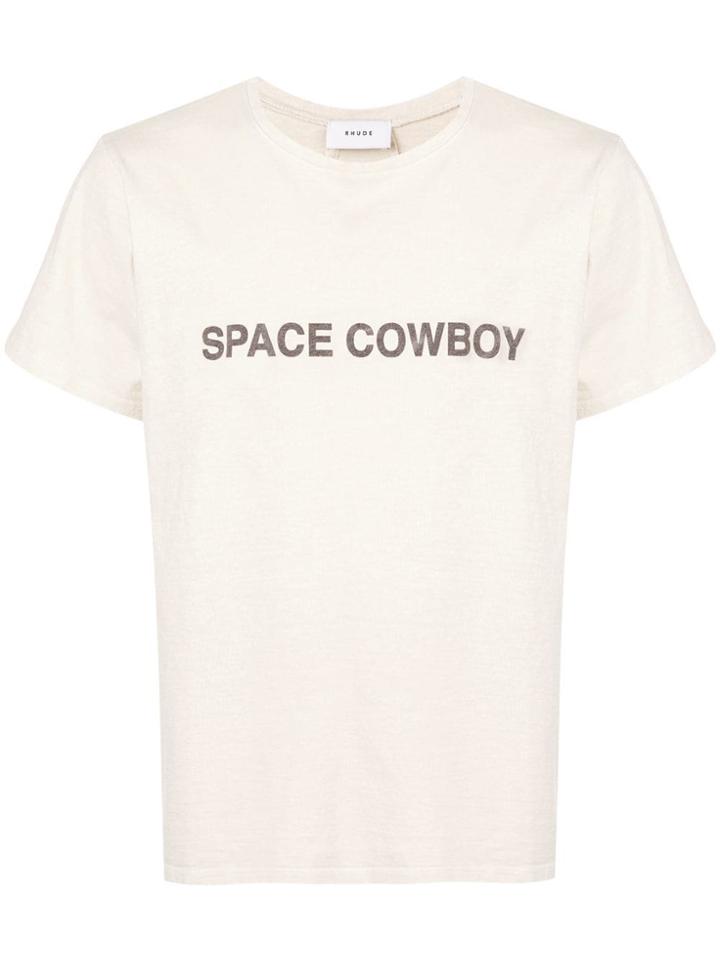 Rhude Space Cowboy T-shirt - Nude & Neutrals