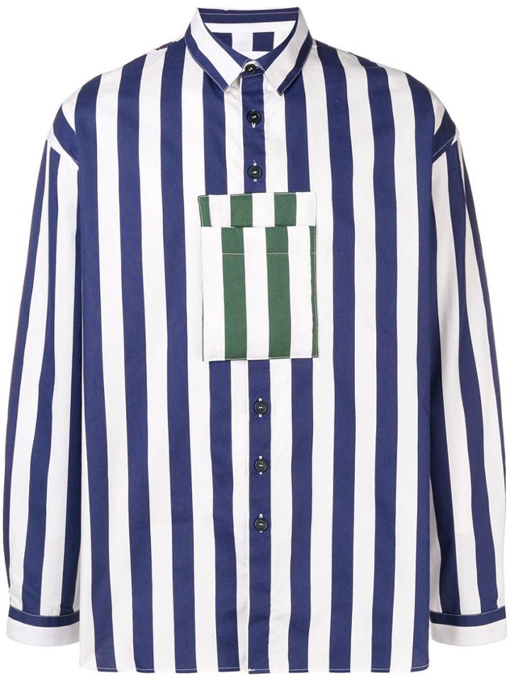 Sunnei Striped Shirt - Blue