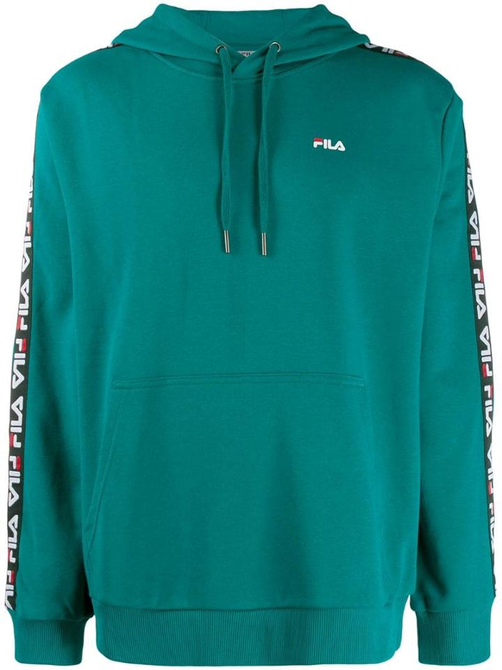 Fila David Logo Band Hoodie - Green