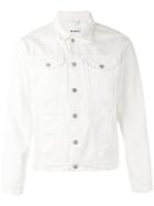 Misbhv Kiss Print Denim Jacket, Men's, Size: Xl, White, Cotton