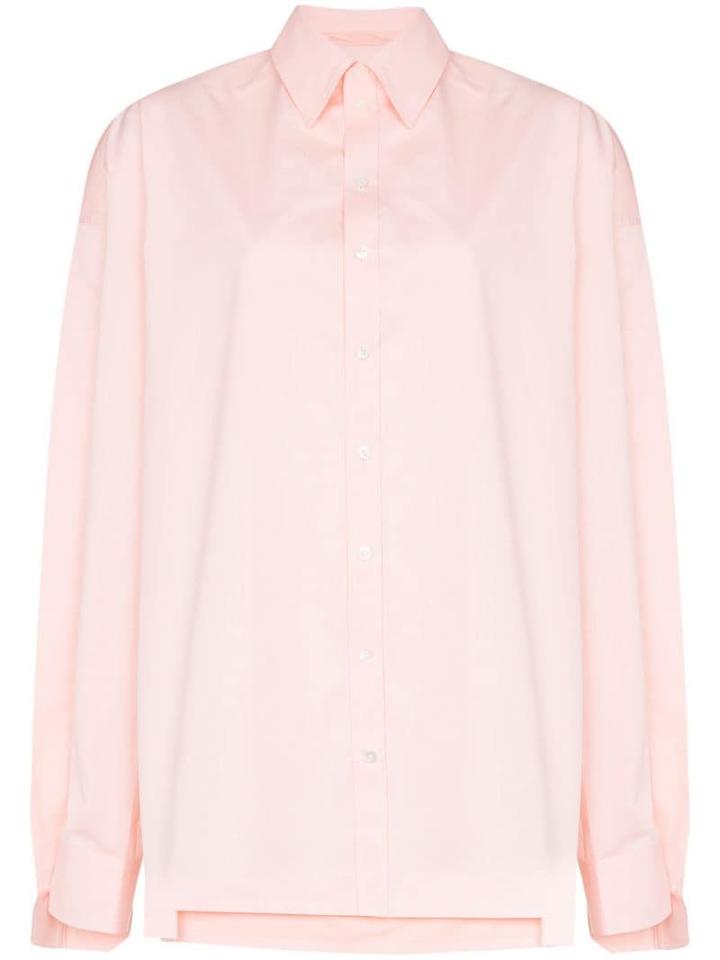 Y/project Oversized Double-layer Cotton Shirt - Orange