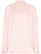 Y/project Oversized Double-layer Cotton Shirt - Orange
