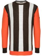 Guild Prime Contrast Stripe Sweater - Brown