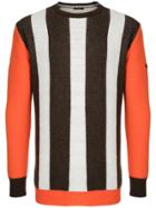 Guild Prime Contrast Stripe Sweater - Brown