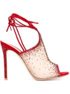 Gianvito Rossi Swarovski Embellished Sandals