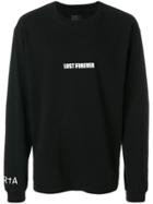 Rta Slogan-print Long Sleeve T-shirt - Black