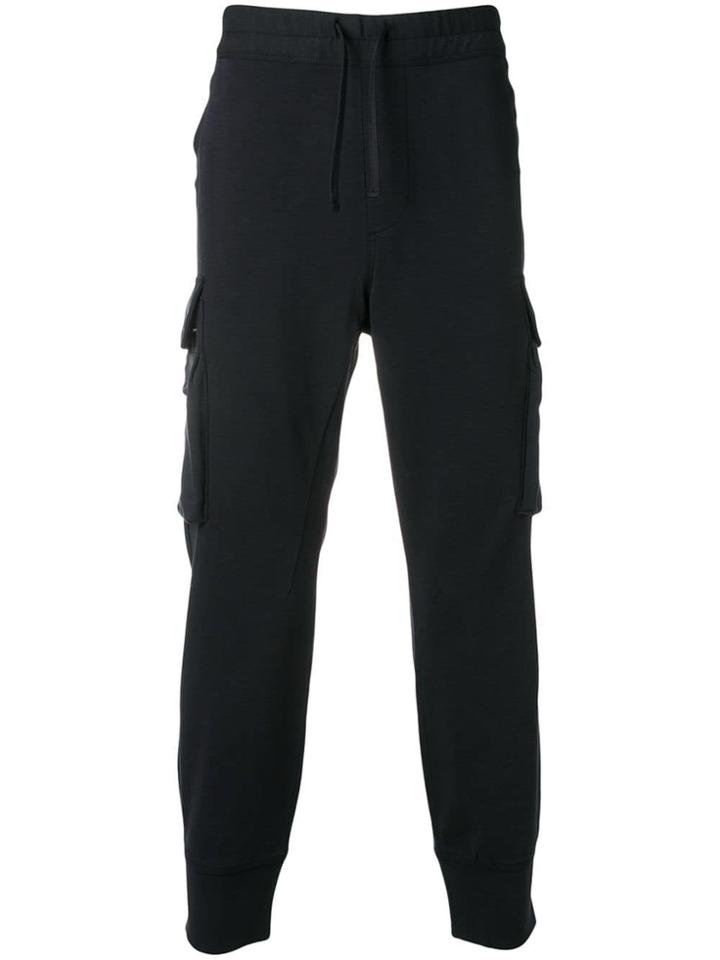 Emporio Armani Cropped Track Pants - Blue