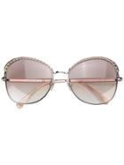 Chanel Eyewear Oversized Sunglasses - Silver