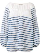 Mes Demoiselles - Striped Blouse - Women - Cotton - 34, White, Cotton