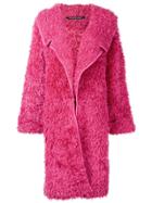 Antonino Valenti Oversized Textured Coat - Pink