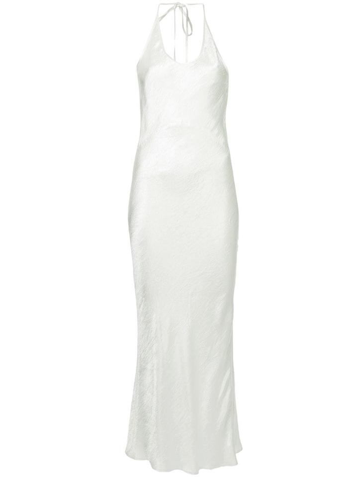 Georgia Alice Halter Midi Dress - White
