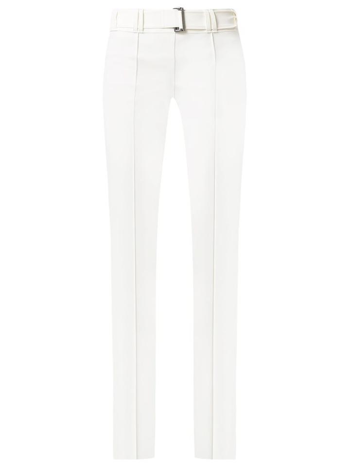 Gloria Coelho Flared Trousers, Women's, Size: Medium, White, Elastodiene/polyamide
