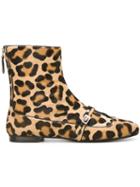 No21 Leopard Print Ankle Boots