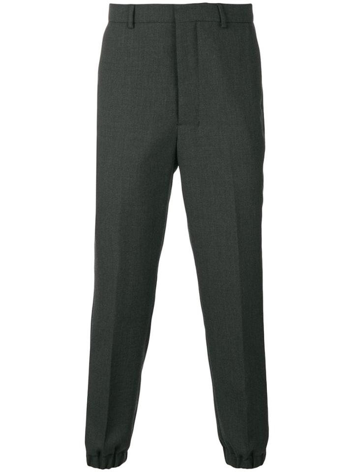 Ami Alexandre Mattiussi Elasticized Hem Carrot Fit Trousers - Grey