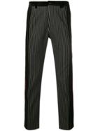 Dolce & Gabbana Striped Tailored Trousers - Black