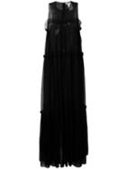 Msgm - Tent Maxi Dress - Women - Polyester - 40, Women's, Black, Polyester