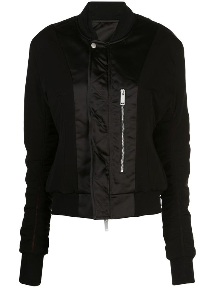 Unravel Project Zip-up Bomber Jacket - Black
