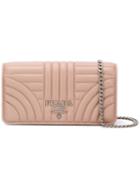 Prada Quilted Chain Wallet - Pink