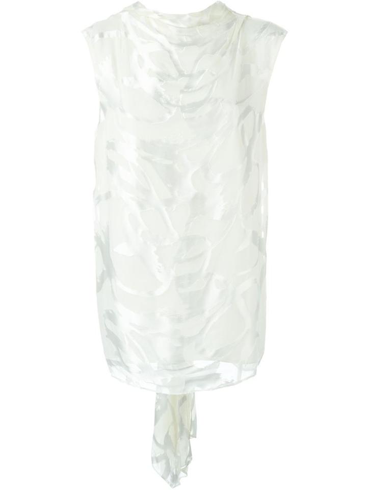 Camilla And Marc 'perspective' Draped Top, Women's, Size: 8, White, Silk/nylon/polyester/viscose
