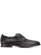Lloyd Perforated Derby Shoes - Black