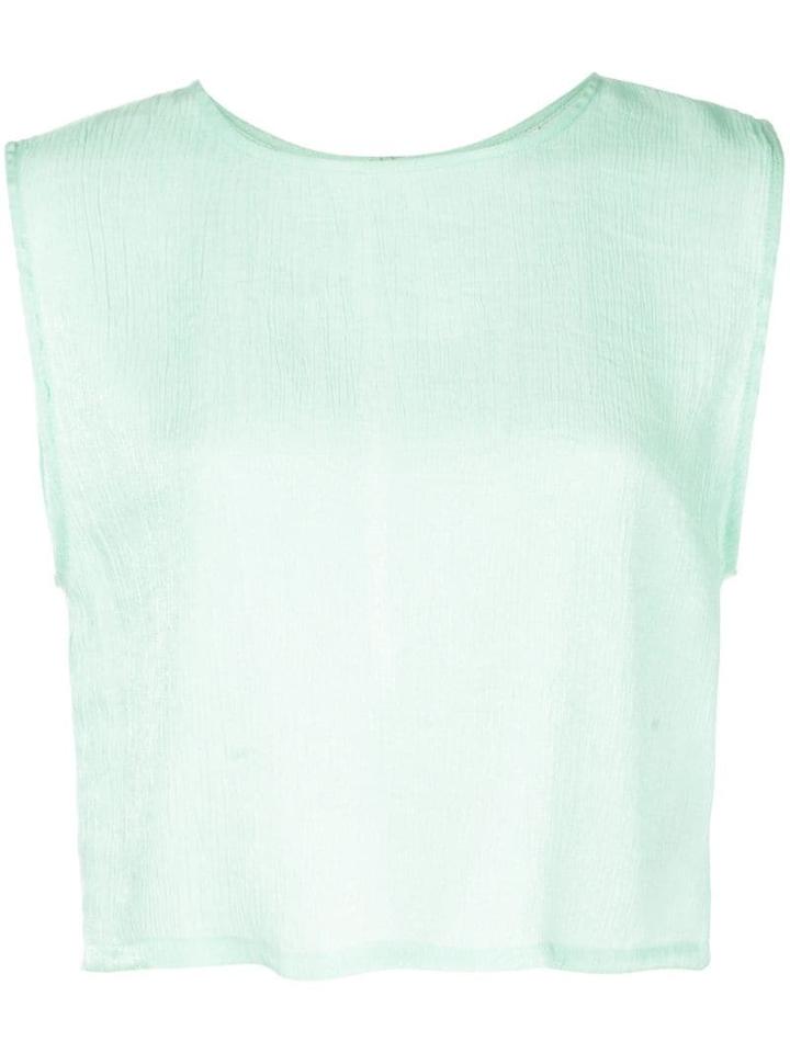 Onia Sleeveless Crop Tpp - Green