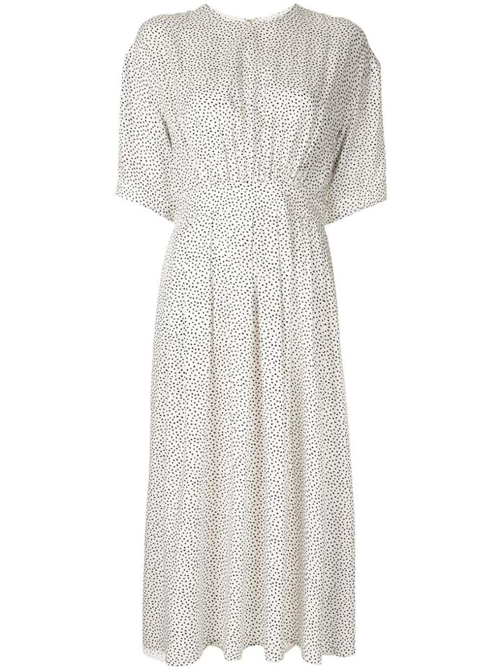 Ballsey Polka Dot Midi Dress - White